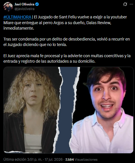 EnzoSuperGabri1's tweet photo. Ojala Miare siga desobedeciendo al juez, los maltratadores no merecen tener mascotas. https://t.co/XVUyeY0uzp