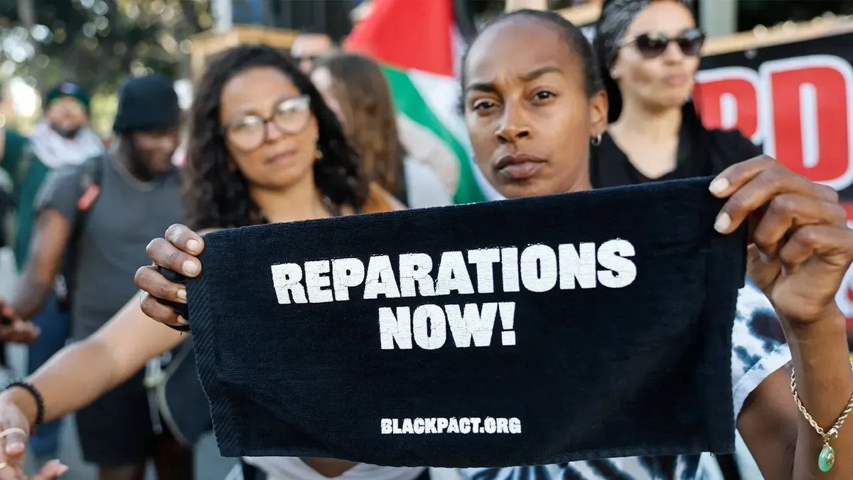 FoxNews's tweet photo. Alameda County is moving forward with one of California's broadest reparations plans for Black residents, expanding efforts in housing, education, healthcare, economic opportunity and criminal justice.

Instead of writing checks, the Alameda County Reparations Commission's plan outlines structural overhauls, including expanding affordable housing, supporting Black economic development, increasing investments in education and healthcare and enacting criminal justice reforms.

County leaders say a newly created reparations committee will now oversee putting the plan into action.