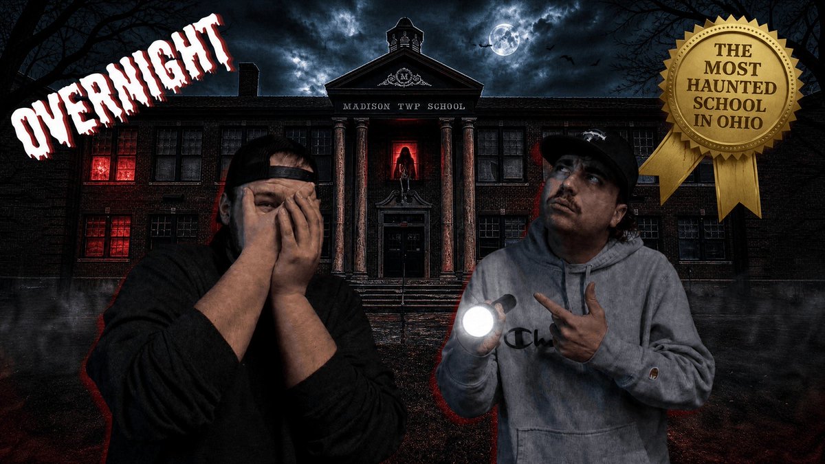 FamilyTiesUS's tweet photo. 🚨NEW UPLOAD🚨

OVERNIGHT AT THE MOST HAUNTED SCHOOL IN OHIO | Poasttown Elementary

The video is set to premiere in less than an hour at 12pm EST!

Trust us when we say this is our biggest video yet and you will not want to miss what we capture‼️👻

👇Link Below👇 https://t.co/TOAO9frNJE