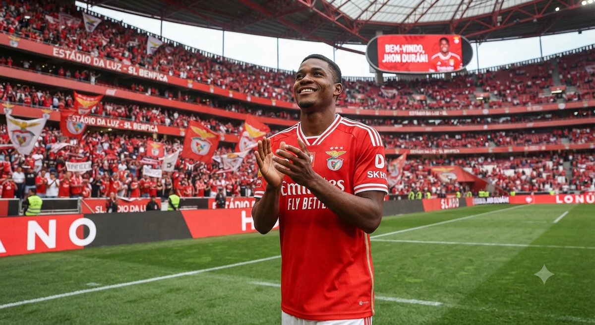 88Percent8's tweet photo. Jhon Durán choosing Benfica over bigger names tells you everything.

Sometimes the smartest career move isn't joining the biggest club—it's joining the club where you'll actually play, develop, and prove yourself.

This could end up being one of the best decisions of his career. https://t.co/DT5F1KaUGl