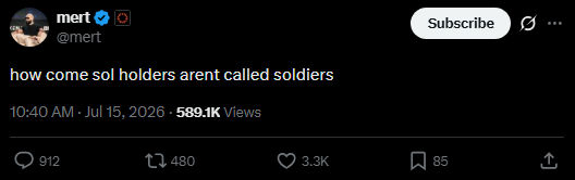 iamzanon_'s tweet photo. Mert & Solana issued the first call.

Now, all that remains is to turn this moment into a movement.

Because a new battlefield can be built overnight.

But it takes years to earn the right to be called home.

Solana, your soldiers are still in the trenches.

And we will remain here until the very end, defending our network.

We are the solana:B4ptaVsUe6YbtBwAS38WFeweSrVNfQLCcj9JRrtjU8vn .