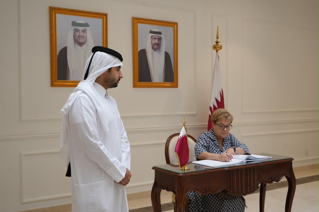 QatarEmb_MY's tweet photo. On Wednesday, 15 July 2026, the Embassy received diplomats, along with Malaysian and Arab dignitaries, who offered their condolences on the passing of His Highness the Father Amir, Sheikh Hamad bin Khalifa Al Thani. May Allah have mercy on his soul. https://t.co/LMpZUkPsAp