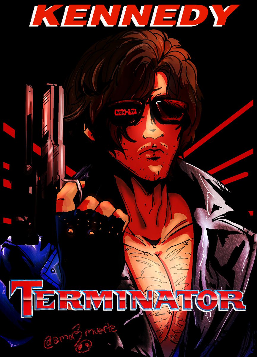 amor3muerte's tweet photo. for @Nik_apostolides !!

thank you so much for voicing leon, i love your work! you really bring him to life. i heard from a mutual that you liked terminator, and it's one of my favorite films. i don't know if it's true but i hope you enjoy this regardless!!

#leonkennedy #re9 https://t.co/Sv7r0QYKBr