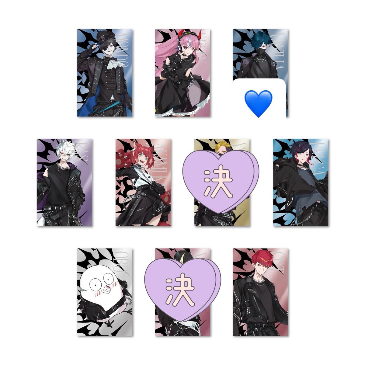 sin_0v0's tweet photo. 【交換　仮約束】CR　REVIVE　ランダムカードA 　缶バッジ　仮約束

【譲】画像のもの
【求】💙

郵送でのお取引となります。
通販で各40購入済
出た場合の仮約束となりますが、枠交換いただける方がいらっしゃいましたらよろしくお願い致します。 https://t.co/iFeZK4LJ8o
