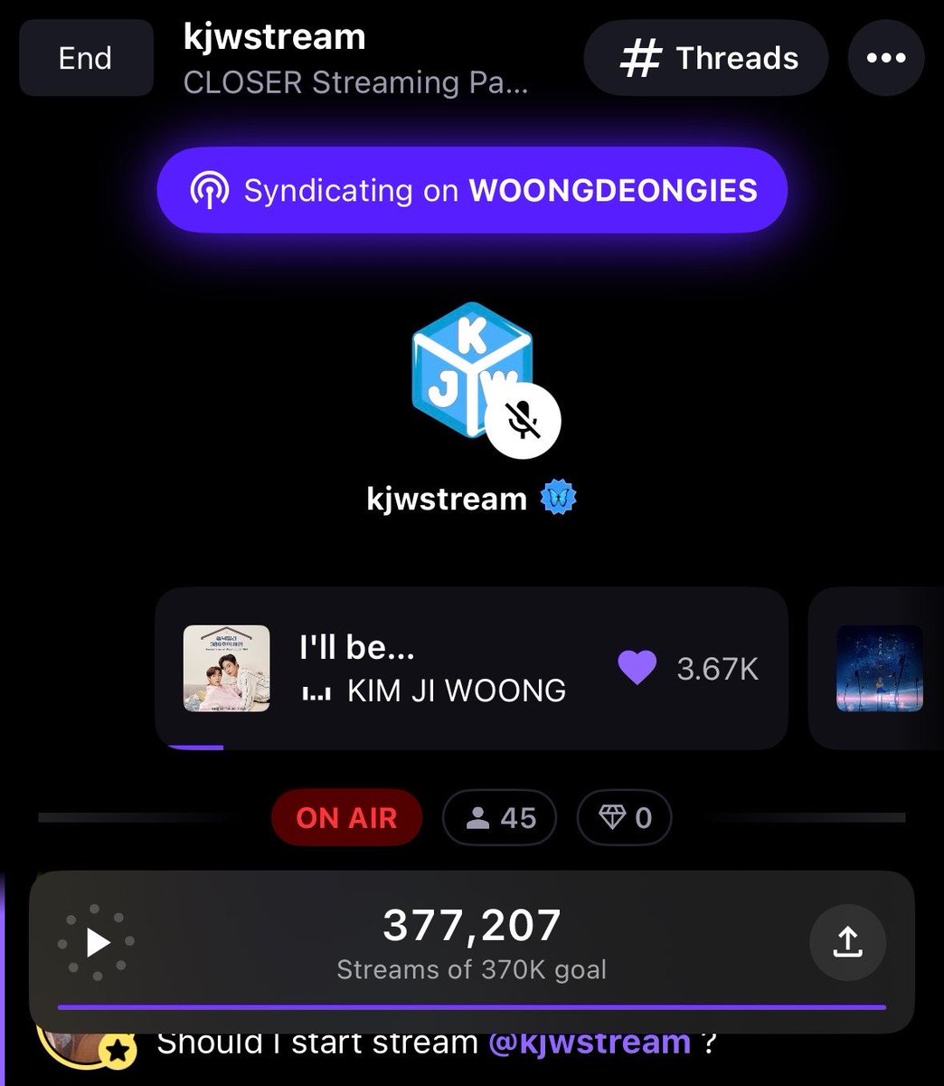 KIM JI WOONG STREAM tweet media