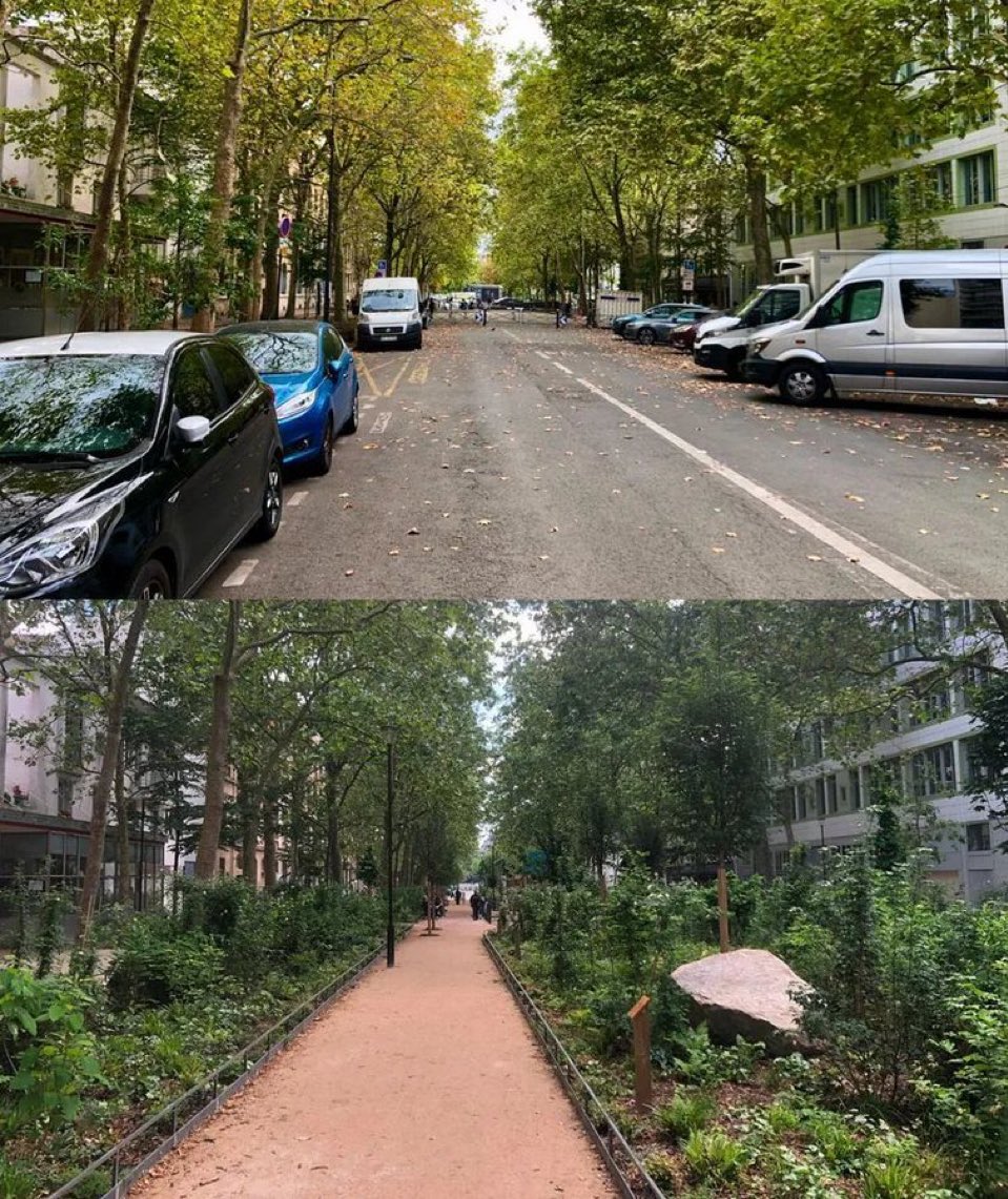 AlejandroCence2's tweet photo. El nuevo alcalde de París, siguiendo el camino de Anne Hidalgo, está empeñado en transformar su ciudad de un parking gigantesco, a una ciudad en la que merece la pena vivir. https://t.co/0rod0Qflys