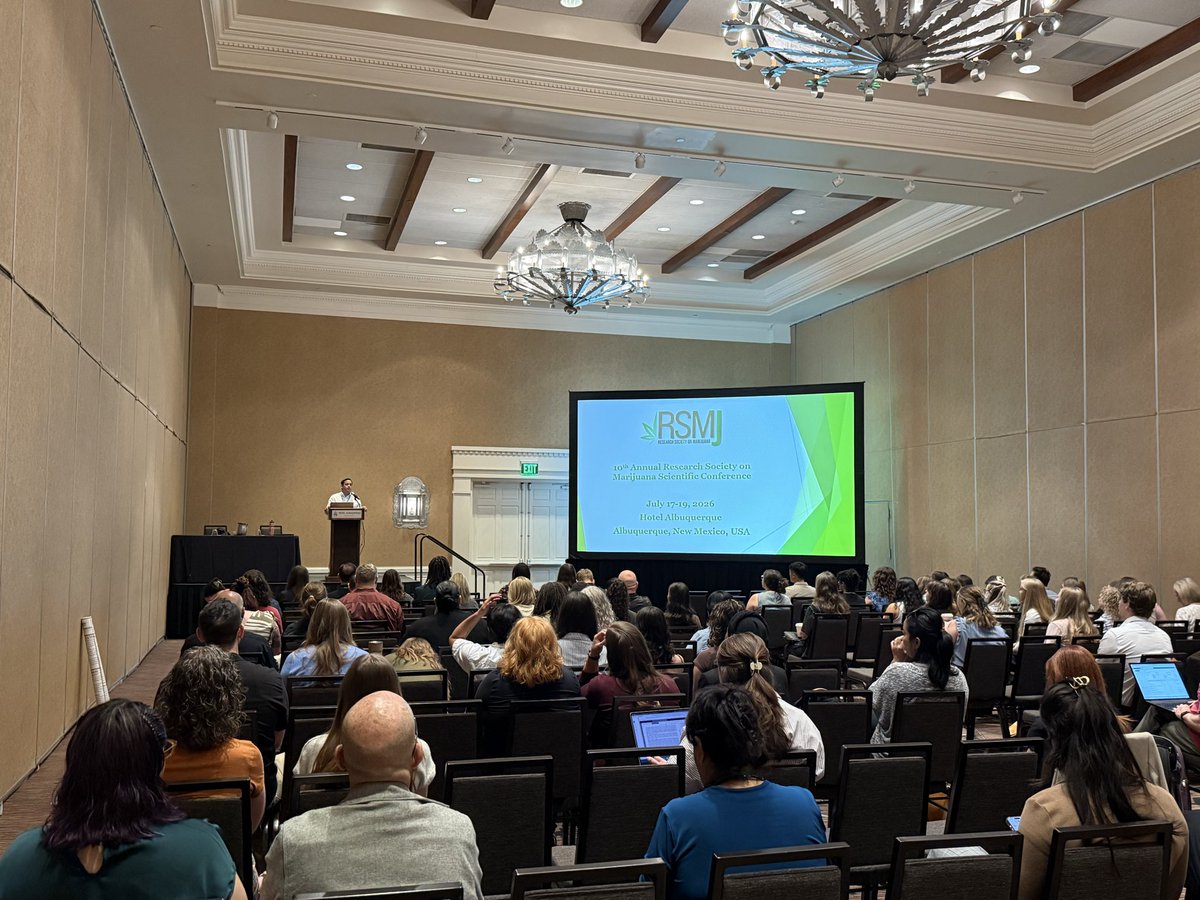 ResearchMJ's tweet photo. RSMj President Adrian Bravo delivers opening remarks to a packed house at #RSMj2026. https://t.co/vhiCWn4JxK