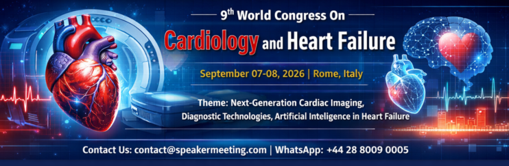 FlowerdewA64618's tweet photo. ❤️ Join us at the 9th World Congress On Cardiology and Heart Failure!
🎙️ Speaker: Dr. Francesca Bianchi, Sapienza University of Rome, Italy
🌷 Rome, Italy
📅 September 07-08, 2026
📝 Register here: https://t.co/NiahKUC59o
📞 +442880090005
#Cardiology #HeartFailure #Rome2026 https://t.co/XaXJP2lxKS