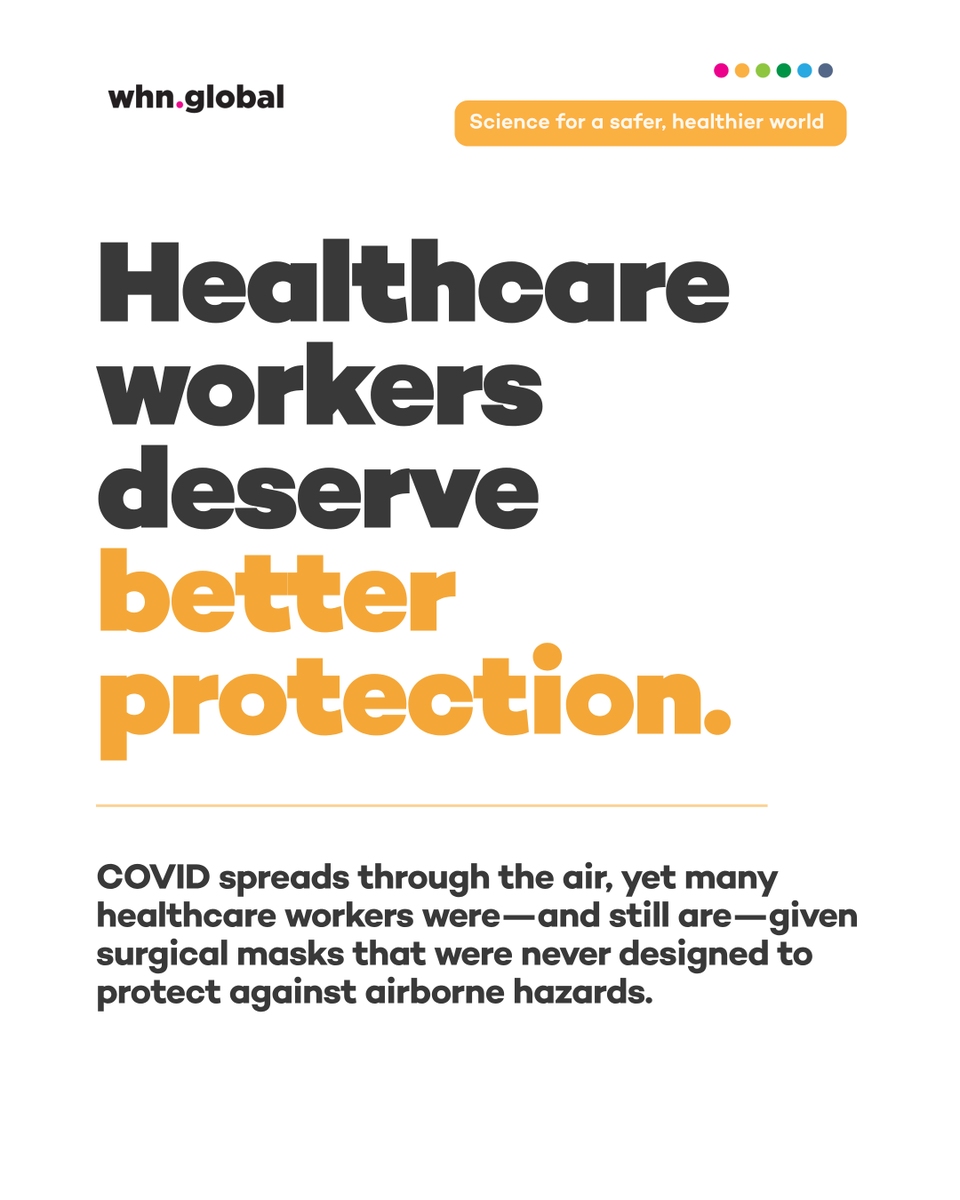 TheWHN's tweet photo. Healthcare workers have died, become disabled, and left careers they loved after contracting COVID on the job—often while wearing the exact protection they were told was enough.

Occupational health and safety laws are meant to protect workers from airborne hazards. So why were so many healthcare workers left without adequate respiratory protection?

The latest WHN article examines what went wrong, the lasting impact of workplace-acquired Long COVID, and what must change to protect healthcare workers and patients.

Read the full article: https://t.co/Eoq3cTJrn3

#WorkplaceWellness #WorkspaceSafety #MaskUp #N95 #COVID #LongCOVID #COVID19 #PublicHealth #healthcare #globalhealth #healtheducation #publichealthmatters #infectionprevention