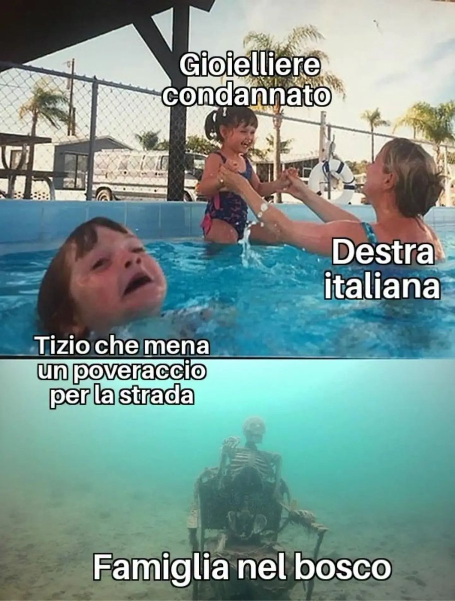 Flexgrimmy_'s tweet photo. Tempo una settimana e questo meme andrà rivisto

Lo stavo giusto chiedendo ieri alla mia compagna...
"Chissà che fine ha fatto la famiglia nel bosco"
È incredibile come riescano sempre a trovare qualcuno di sbagliato da difendere e nel frattempo non fare un cazzo da 4 anni per gli italiani.
Guardate che non è mica semplice