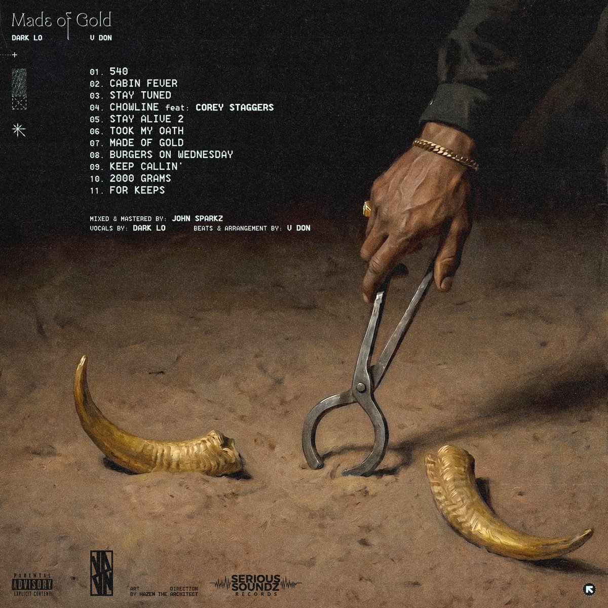 obhdarkLo's tweet photo. " MADE OF GOLD " NEW ALBUM 7/30

DARK LO ❌ V DON

PRE SAVE LINK IN BIO

🖼️ BY HAZEM THE ARCHITECT 

MIX &amp; MASTER @JohnSparkz 

🐐🐐🐐🐐🐐🐐🐐🐐🐐🐐🐐🐐🐐🐐🐐🐐🐐

#SERIOUSSOUNDZRECORDS
#MADEOFGOLD https://t.co/gC6T09rpQ3