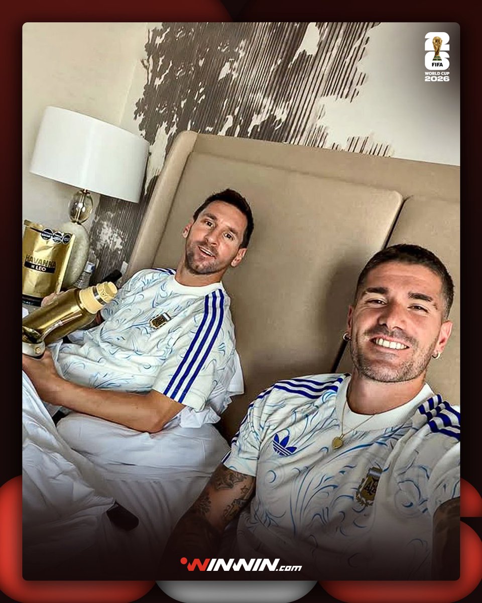 winwinallsports's tweet photo. أينما كان ليونيل ميسي، ستجد رودريغو دي بول بجانبه دائمًا 😅❤️ https://t.co/r73wOqEBYd
