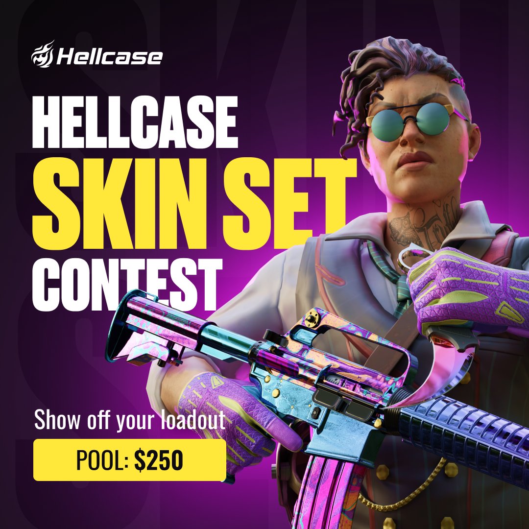 hellcase's tweet photo. The CS2 Skin Set Contest is LIVE

And we're rewarding the best-looking, best-matching, most stylish skin sets out there. This isn't about who spent the most. It's about who has the taste💎

📝 How to enter:
1️⃣ Put together your best set: Gloves + Knife + 1 weapon 🧤🔪🔫
2️⃣ Post a screenshot of your set in Discord (#contest channel in thread) and on X (Twitter) with tag @hellcase
https://t.co/0CyUW9r3Qf

📚 Important Rules:
▪️ Your set must include exactly 3 items: gloves, knife, and one weapon
▪️ All skins must be from your own inventory — the skins must be clearly visible in your in-game inventory screenshot, OR attach an additional Steam inventory screenshot where the skins are visible 
▪️No borrowed, fake or edited screenshots — this will result in disqualification 
▪️ One entry per user only
▪️ Winners selected by the Hellcase team based on style, color coordination and overall aesthetic 🎨

🎁 Prizes:
10 winners will share the total prize pool of $250!

🗓 Contest Dates:
Start: 17 July
End: 24 July at 14:00 UTC

Drip check time. Show the community what a real loadout looks like👇