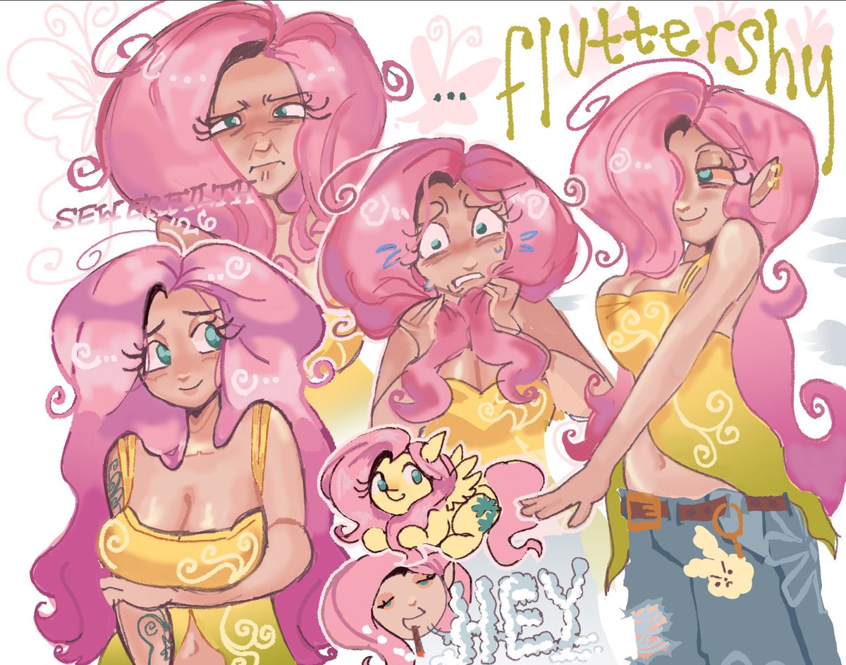 sewerfilthh's tweet photo. human fluttershy 🦋 #mlp https://t.co/Ra92SySYD8
