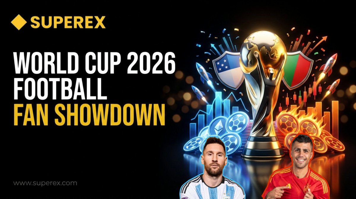 SuperExIndia's tweet photo. 🌍 FIFA World Cup 2026 – Football Fan Showdown ⚽🏆

📅 Match: Spain 🇪🇸 vs Argentina 🇦🇷
⏰ Prediction Deadline: Before kick-off.
🎁 Reward Pool: $50 Futures Voucher
🏅 5 Winners

Which Country & State Has the Best Football Knowledge? 🤔

Think you've got what it takes? Represent your country and state, predict the World Cup Final, and compete for rewards!

📝 How to Participate

Comment with:

🌍 Country:
📍 State/Province:
🏆 Champion:
⚽ Final Score:
⭐ Player of the Match:

Example:

🌍 Country: India
📍 State: Tamil Nadu
🏆 Champion: Argentina
⚽ Final Score: 3–2
⭐ Player of the Match: Messi

🏆 Winner Selection

The state/province with the highest number of correct predictions will be declared the Football Knowledge Champion! 🥇

🎉 5 lucky winners will be randomly selected from the winning state/province!

👇 Gather your friends, represent your state, and prove who has the best football knowledge!

#fifa #airdrop #crypto