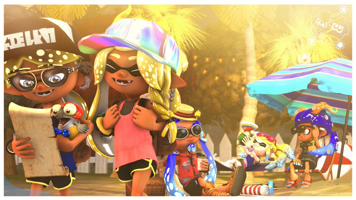 AntonellaO21663's tweet photo. ☀️Welcome Home Summer Nights AU:
Do you seek adventure on your vacation, or do you decide to relax?

Welcome Home by: @/_PartyCoffin_ (Clown)
#welcomehome #welcomehomeau #welcomehomeart #welcomehomefanart #whtwt #splatoon #splatoonau #splatfest #summernights https://t.co/fgFQXBVqet