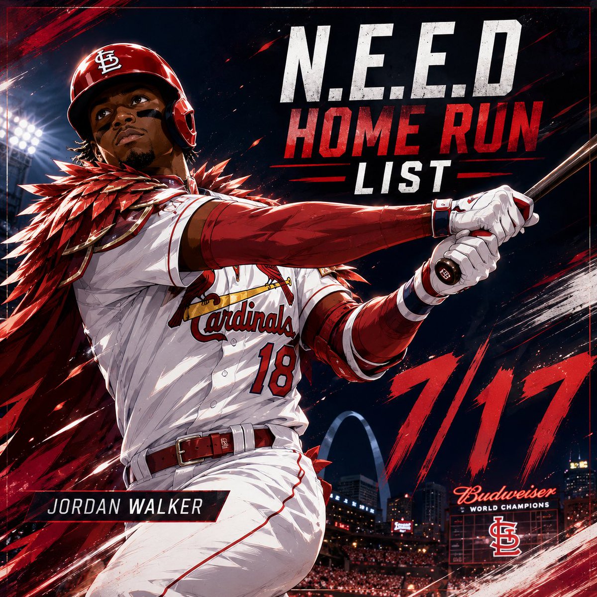 Bmgreen9's tweet photo. MLB N.E.E.D. HOME RUN LIST 7/17

15 games. Two HR candidates from every matchup. ⚾️👀

You vote for your favorite candidate!
Setup example: Candidate - Score 👇🏾🧵

#Dinger #Cardinals #HomeRunList #Gambling𝕏 #HRParlay https://t.co/Q9Ad0VXAgu
