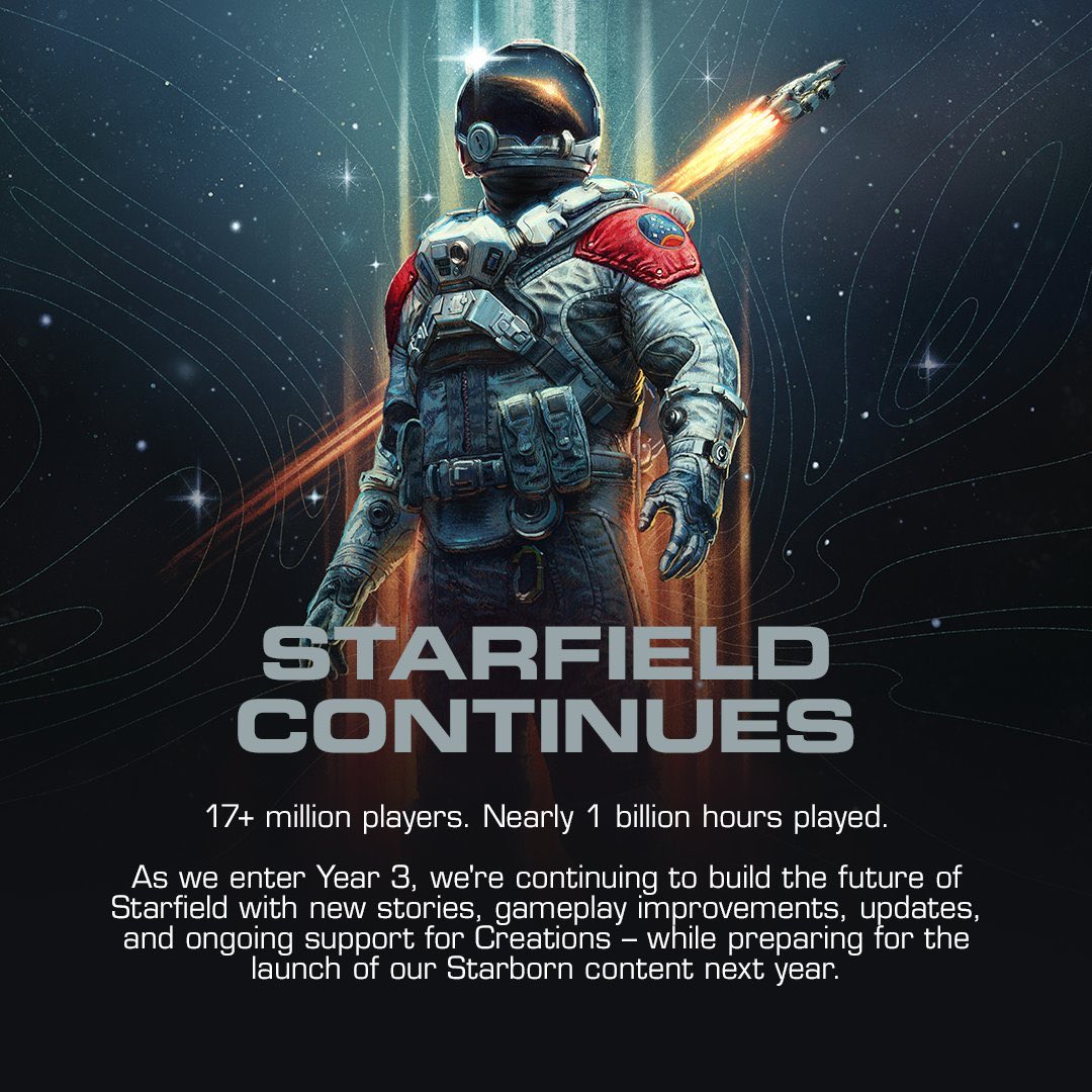 FernandoBo34280's tweet photo. Starfield teve mais de 17 milhões de jogadores. Merecido, é um jogaço!

Joguem Starfield. https://t.co/z9tfugyL2q