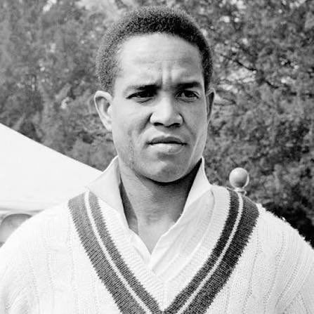 ACScricket's tweet photo. Garry Sobers had a 20 year Test career: he held the highest score in Test cricket record (365*) for many years;  he was the 1st batter to ever hit 6 sixes in an over; he bowled pace &amp; spin (orthodox &amp; wrist spin); a brilliant fielder; he was 1 of 5 Wisden Cricketers of Century. https://t.co/B0m5vq7KZy