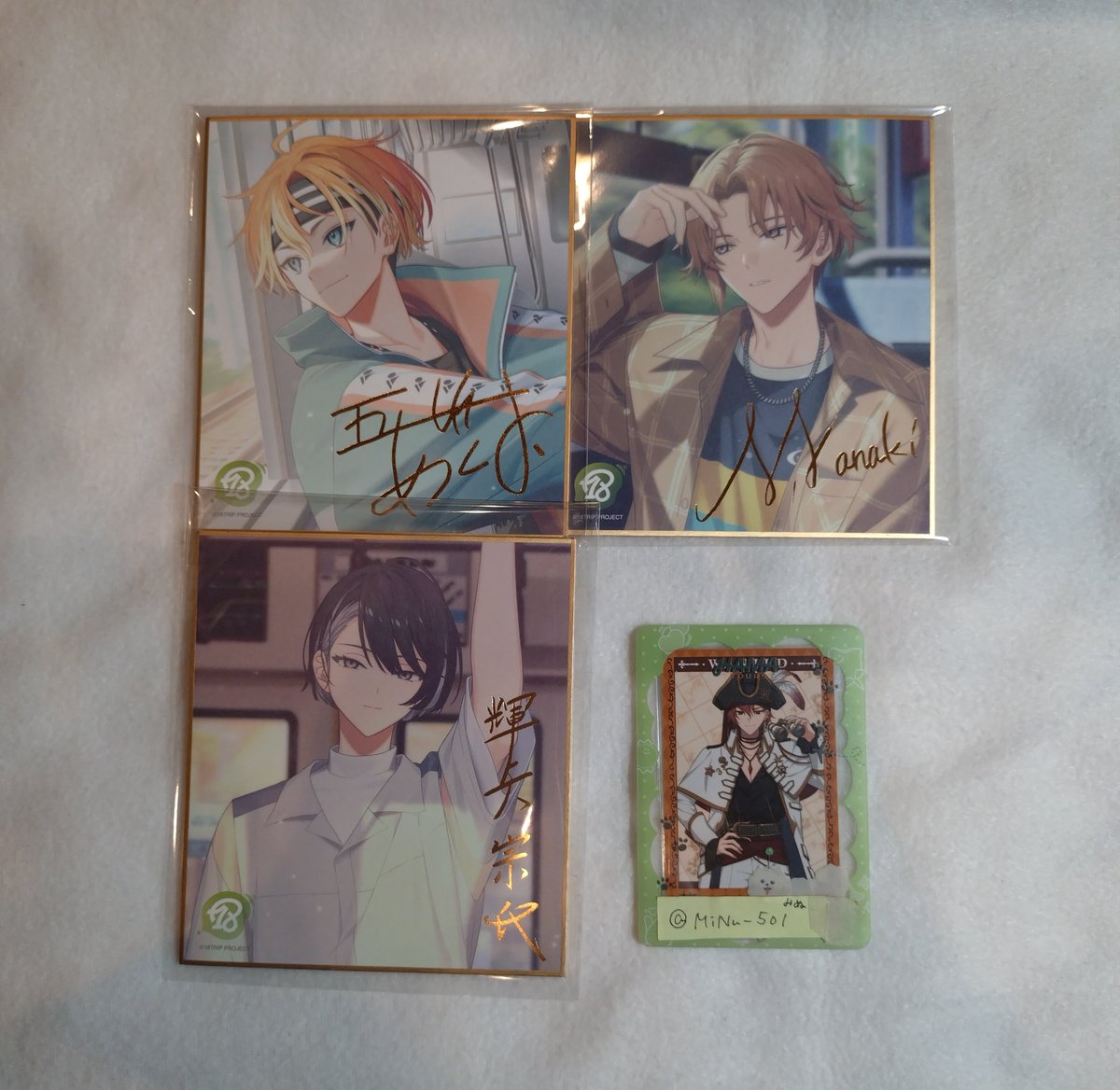 MiNu_501's tweet photo. 【交換】18TRIP エイトリ ミニ色紙コレクションvol.2

譲)七基 あく太 宗氏

求)練牙

郵送or横浜手渡し

検索からでもお気軽にお声掛けください🙇‍♀️ https://t.co/gSgIskr3Yq