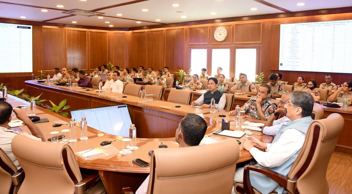 HardiSpeaks's tweet photo. Chaired the statewide Crime Review today.

Under the decisive leadership of Hon’ CM Dr. @himantabiswa Sir, @assampolice remains relentless against crime, backed by stronger supervision, sharper investigation & technology-driven policing across the State.

The results up to June 2026:

-Crime rate per lakh population: 112.1, down from 121.5 in 2025 & 379 in 2021
-Cases pending investigation: 10,486, down from 11,140 in 2025 & 1,33,982 in 2021
-Monthly average case registration: 3,430.3, down from 3,682.9 in 2025 & 11,103.3 in 2021
-Chargesheet rate: 86.58%, up from 81.46% in 2025 & 39.40% in 2021

The numbers reflect sustained progress. We move forward with renewed focus and an unwavering resolve to make Assam safer.
