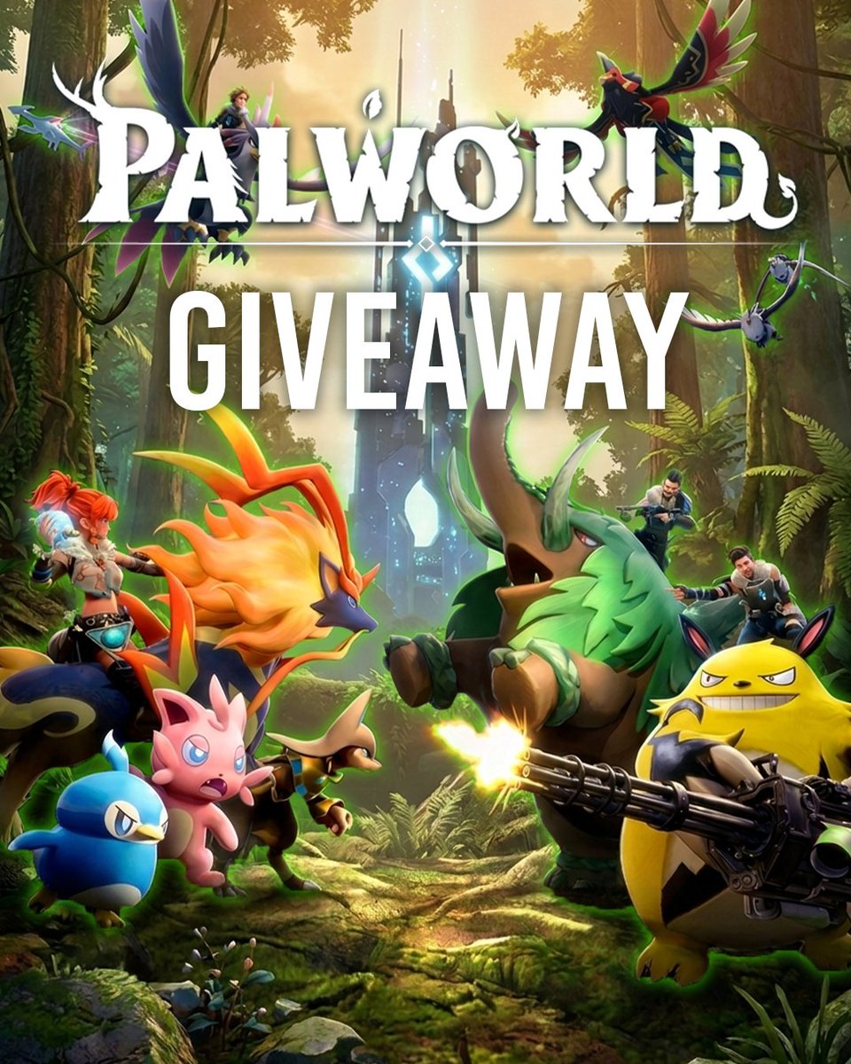 xidaxpcs's tweet photo. 1.0 just dropped so we are giving a copy of Palworld away! Like, follow, and comment your favorite pal to enter! Giveaway ends 7/24/2026. https://t.co/o4HfS9c8qt