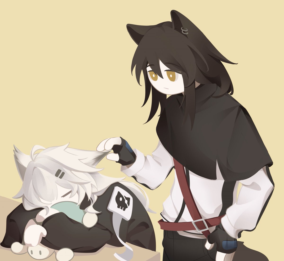 at_lento's tweet photo. #Tekirapu #Arknights 
very soft, very fluffy https://t.co/EIFckz8lYc
