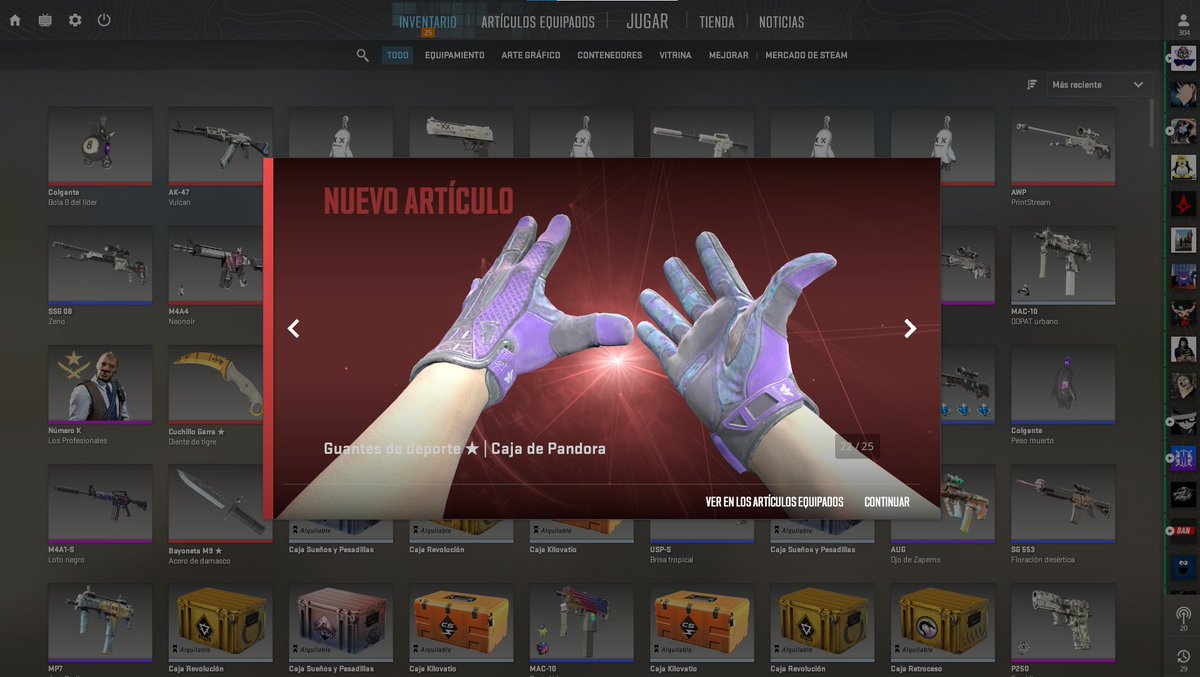AregodasS's tweet photo. 🚚✨ Skins recién compradas que aterrizan en el inventario.

🔥 Todo lo que ves está disponible y, como siempre, todo mi stock se vende a precio de mercado. Sin sobreprecios.

📩 Si te interesa alguna skin, escríbeme por MD o en https://t.co/uUGN1qNqXe
❤️ Un Like y un RT se agradecen muchísimo para ayudar con la difusión. 🔄💙