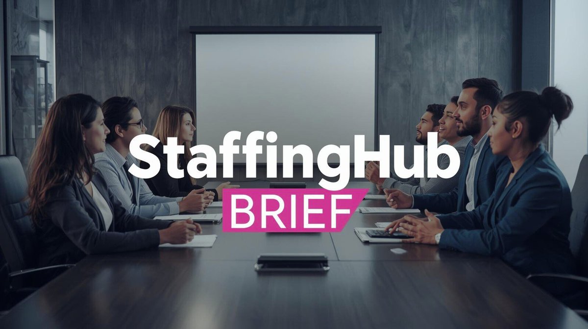 HiringMark's tweet photo. StaffingHub Brief: US Staffing Hours Climb 11%, AI Strategy Triples Your ROI Odds, and a Tax Credit Still in Limbo https://t.co/l2yxF8rmuo https://t.co/ftRVnZKaDX