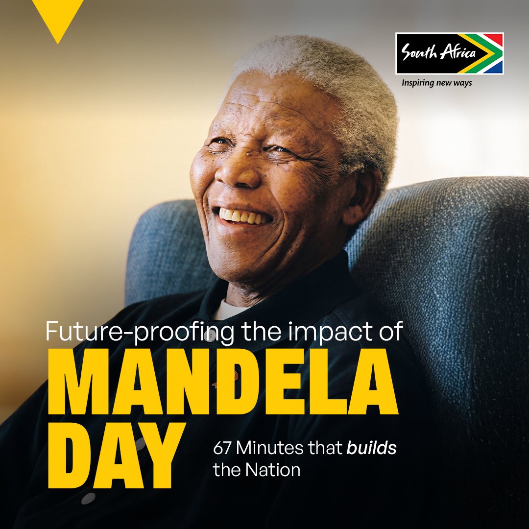 Brand_SA's tweet photo. 67 minutes can make a difference, but lasting change happens when we keep showing up for our communities long after 18 July.

Read our latest article on turning Mandela Day into meaningful, ongoing action: https://t.co/slICQQ3Ynw

#MandelaDay #67Minutes #SouthAfrica #Community #GiveBack