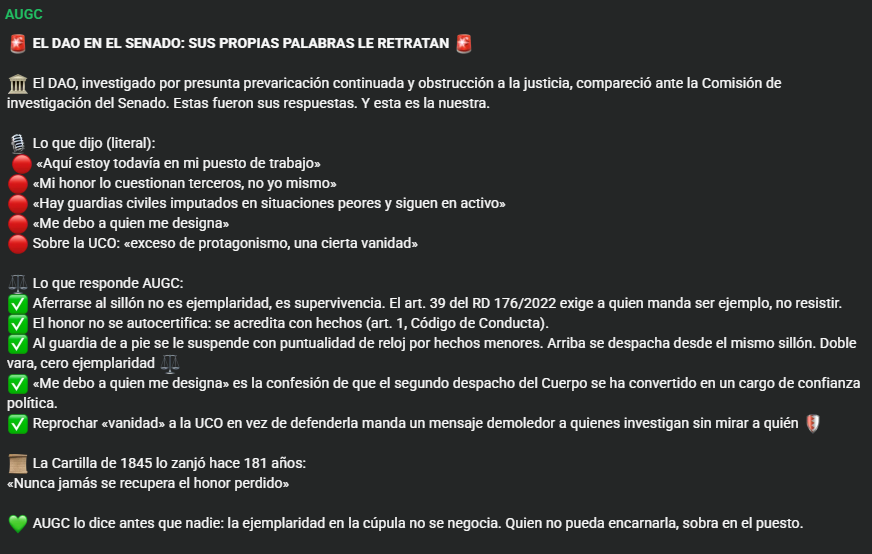 cris_sor's tweet photo. Menudo asco el DAO  . "me debo a quien me designa", mas claro agua, su caudillo Pedro I el fangoso mentiroso, el lameculos de Marlaska y la pesebrera de Mercedes. O queréis cargar @guardiacivil , espero que os reviente en el morro y acabéis en la carcel https://t.co/rRyqsDLCIm