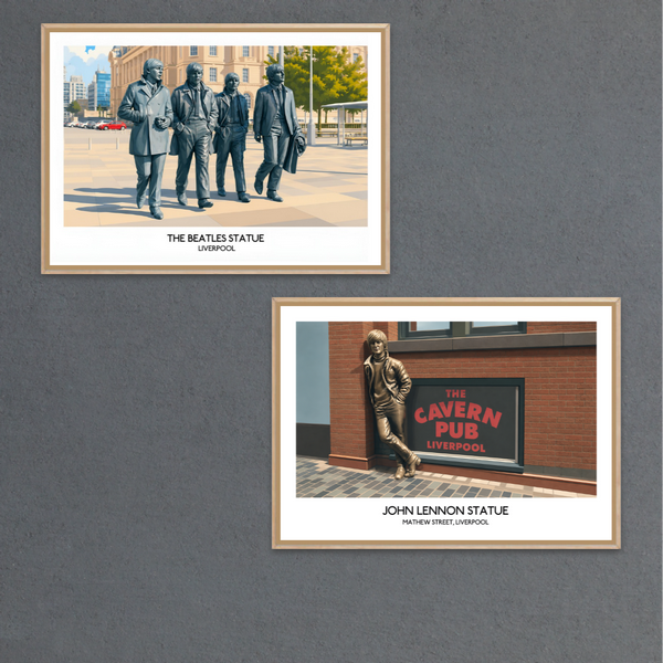 the_mintstudio's tweet photo. This shows two posters of The Beatles statues in Liverpool.
#thebeatles #liverpool #statue #music #fabfour #popculture #johnlennon #cavernclub #music #rockandroll #merseybeat #vectorart #retroart #travelposter #landmarkart #wallart #mintstudio https://t.co/7d3d3YzkbT