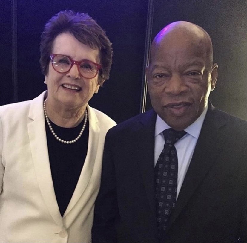 BillieJeanKing's tweet photo. "There comes a time when you have to say something, when you have to make a little noise, when you have to move your feet. This is the time."

John Lewis, a true champion for equality, passed away six years ago today.

Let's continue making "good trouble" in his honor. https://t.co/tQIhuQXg0K