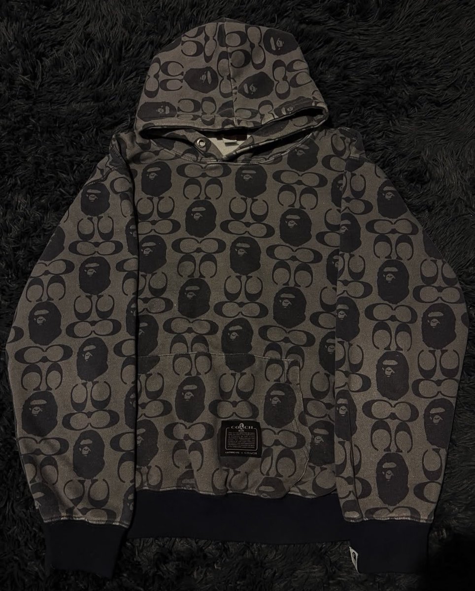 Shtreetwear's tweet photo. Bape x Coach Bootleg Hoodie https://t.co/d0g7T63YcS