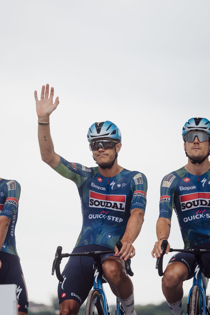 soudalquickstep's tweet photo. Follow us and RT this picture for a chance to get a Pro Cycling Manager 2026 game key! https://t.co/kjWqmAy4wM