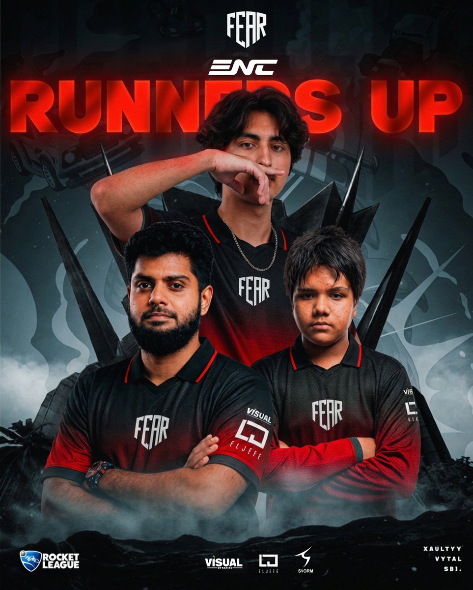 fearclnhq's tweet photo. ENC: Bangladesh Rocket League National Qualifiers | Runners-up.
Proud of the team's performance throughout the event. Massive effort from the boys on the pitch. Thanks for the support.
#FEARCLAN #FEARUS https://t.co/vVQirDSTSS