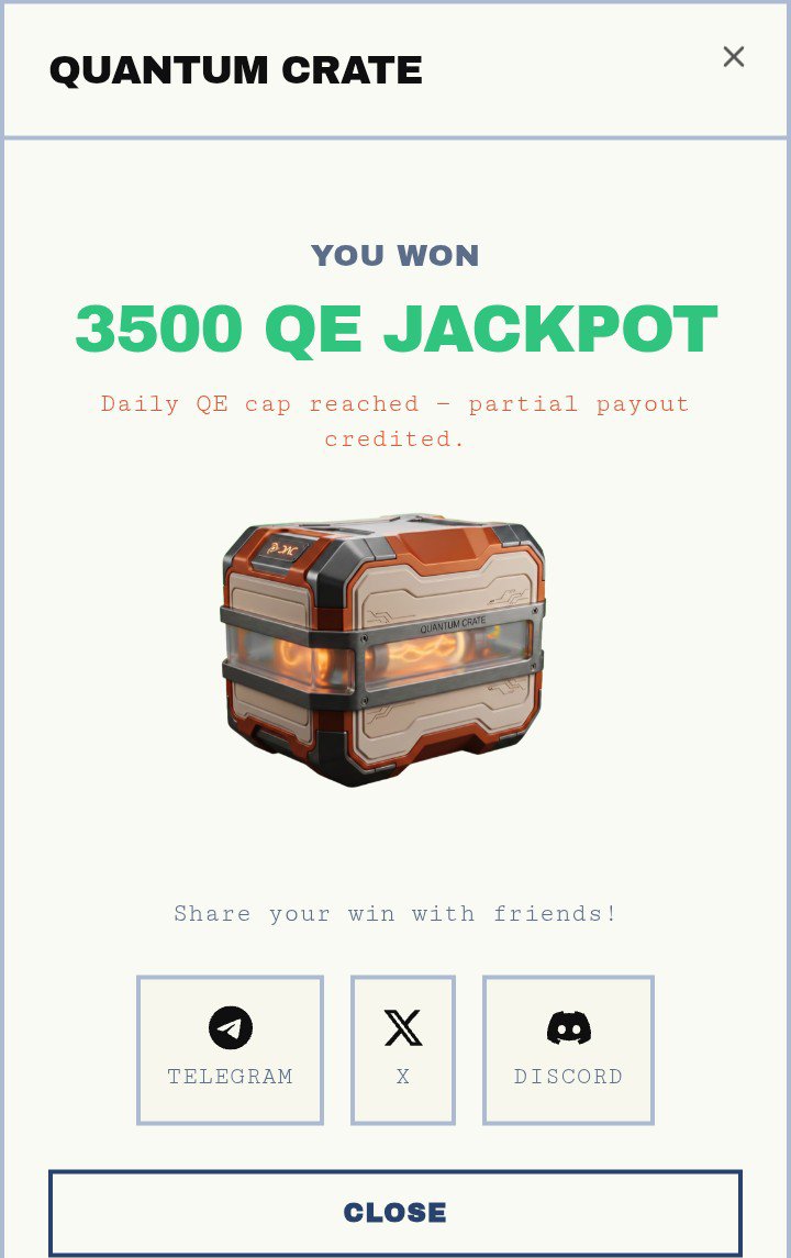 Eman524924's tweet photo. Hit the jackpot on my very first try out of 5 crates on @dac_chain and walked away with 3,500 QE! 🎉 What do you think will happen with the remaining 4 crates?
DAC Mainnet coming soon! 🚀 https://t.co/c795U2LL81