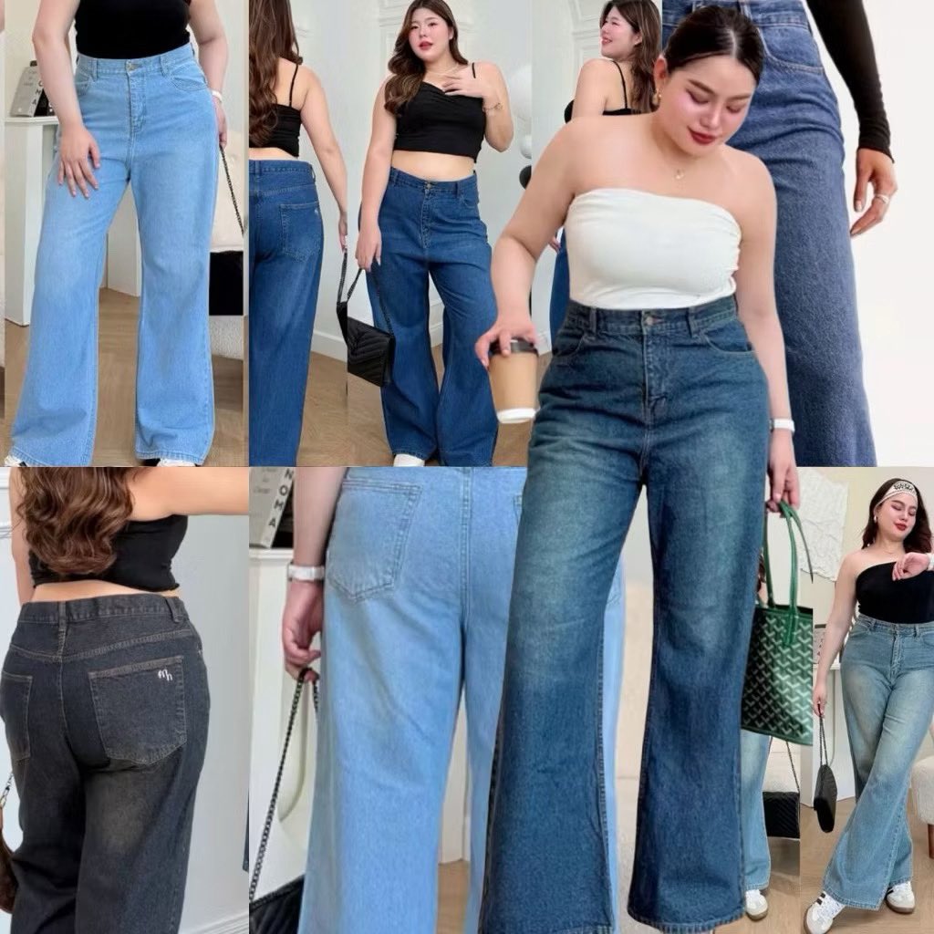 B__DoubleE's tweet photo. ลองดู Moonjeans กางเกงยีนส์เอวสูงขาม้าเบสิกสาวอวบ (Megan bootcut jeans) Moonstonechubbyhouse ที่ Shopee https://t.co/SbD3ms9Yos https://t.co/qbMUt4XRDG