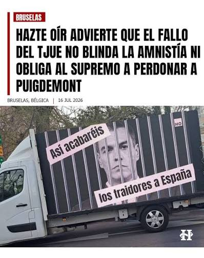 socialismoolib1's tweet photo. 🇪🇸#ESPAÑA #TEM17J #YAS17JUL #MALASLENGUAS #TOURRTVE17J

 #Noticias

🔫17/07/2026 #ENRIcJULIANA #LaVANGUARDIA pro #INDEPENDENTISTAS #CATALANES DESINFORMA

LEY de AMNISTIA a GOLPISTAS por GOLPE de ESTADO contra ESPAÑA-#ESPAÑOLES 

IMPUNIDAD a #CRIMINALES TRAIDORES

DARAN OTRO GOLPE https://t.co/3NjopiVuAM