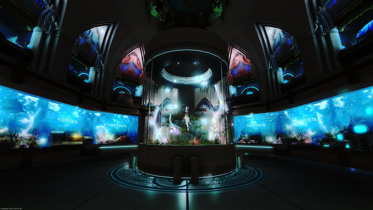 Eorzea2010's tweet photo. 「水族館」バハ鯖エンピレアム21区42番地  

#FF14ハウジング 
#FF14Housing 
#AllianceDriveStudio 
#うちの鳴女さん https://t.co/4XJeYRR8uk