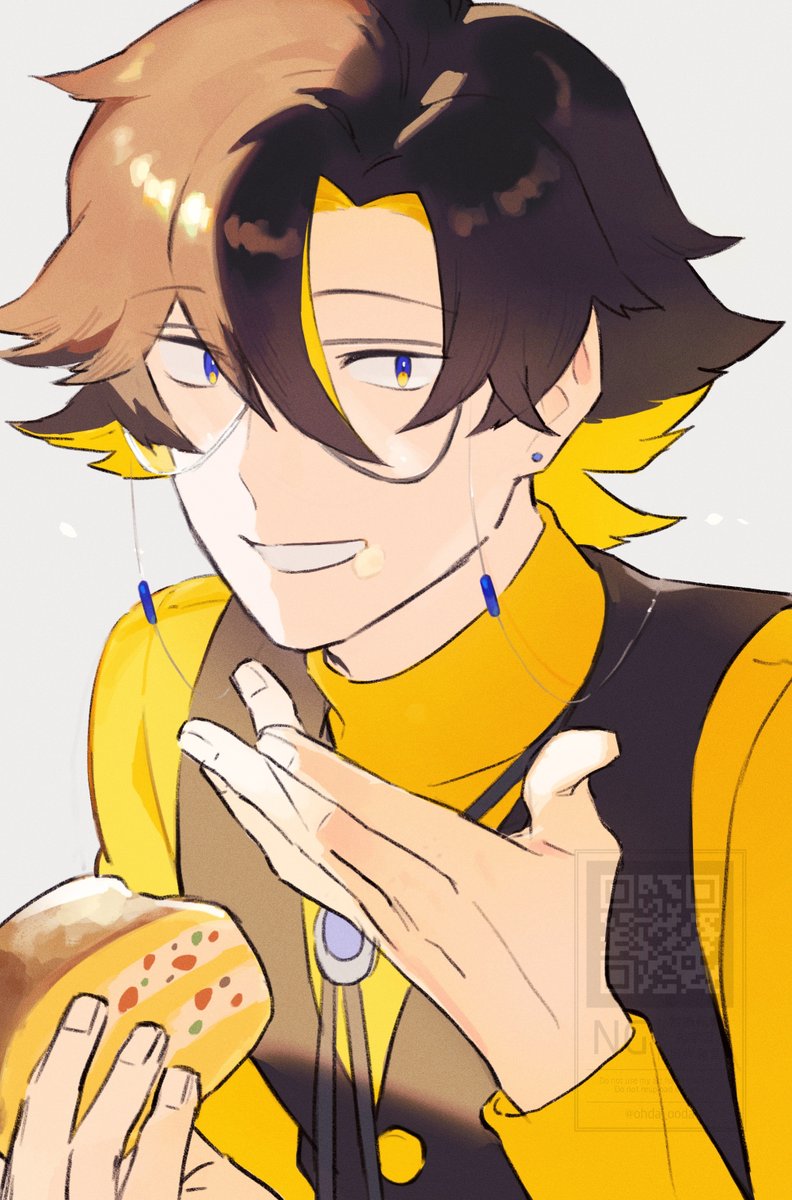 イエローの顔デザインのキャラクター Post by オ田 on X: 🎂