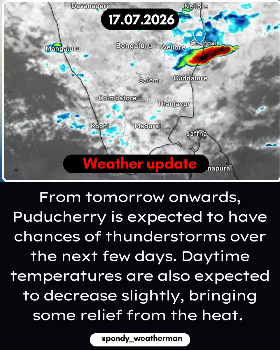 PondyWeatherman's tweet photo. #pondy #puducherry #pondicherry https://t.co/d9na5nMCOl
