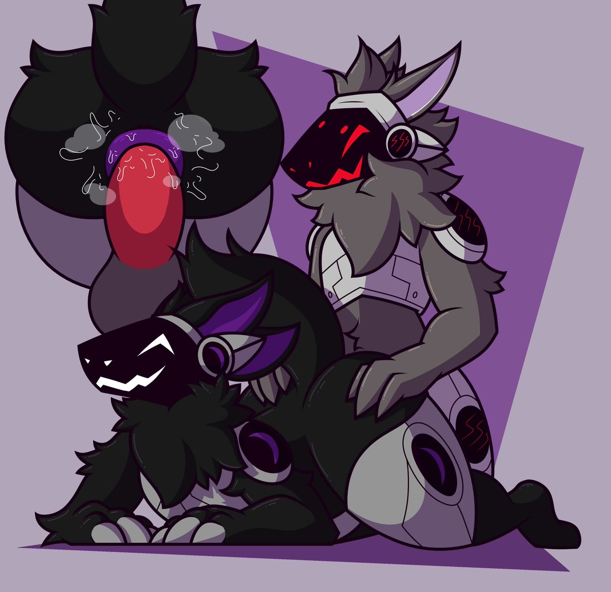 RedxMun's tweet photo. Nothing like some good old doggy style between protos, right?

Older piece done by @Ikakins! https://t.co/JuggUsrpJQ