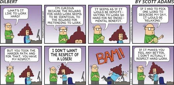 CAEDALPE's tweet photo. #Comics #Dilbert #HardWork 💻 https://t.co/xcIlgRR39f