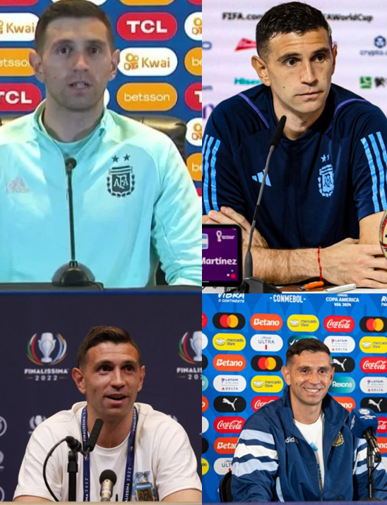 Nicoambrogi's tweet photo. Tal como pasó en la previa de la final de la Copa Americe 2021, en la final de la Copa del Mundo 2022, en la Final de la Finalissima 2022 y en la final de la Copa Americe 2024, DIBU MARTINEZ hablará en la conferencia de prensa de la Final del Mundo 2026. https://t.co/bT4C4vokY0