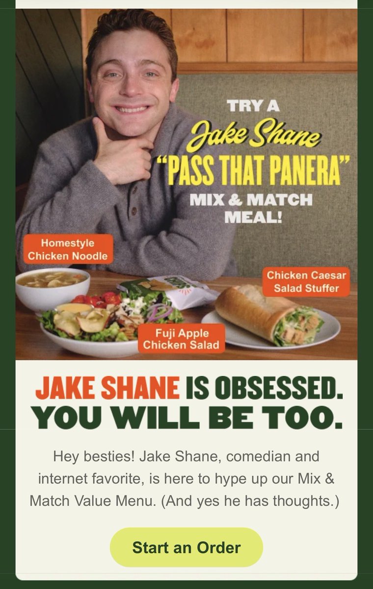 Ginjerk's tweet photo. Hi yes can I have one Guy I've Never Heard Of meal? https://t.co/C5aeLHtRmr