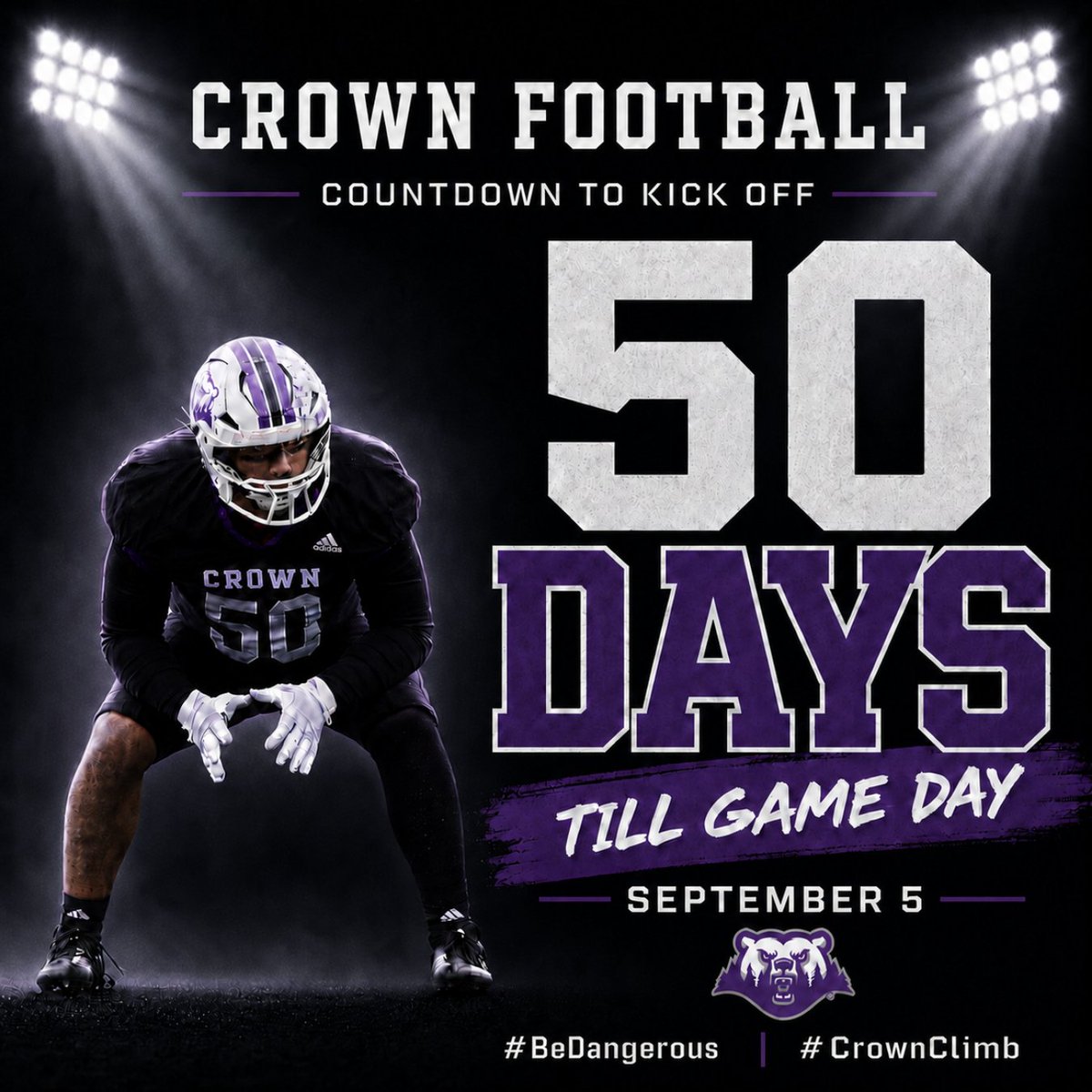 Crown College Football tweet media