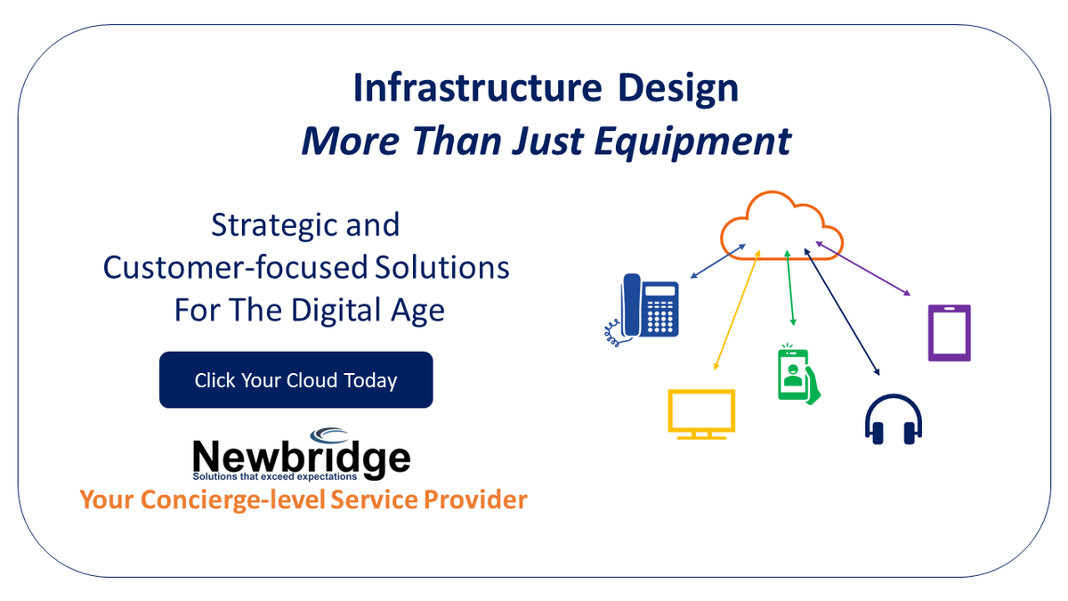 NewbridgeClouds's tweet photo. https://t.co/cmDygaz26O
Newbridge Business Solutions: Strategic and Customer-focused Solutions for The Digital Age. What’s Your Plan? #clickyourcloud #Newbridge #conciergelevelservice #contactcenters #callcenters #infrastructuredesign https://t.co/Y6vv1gqutx