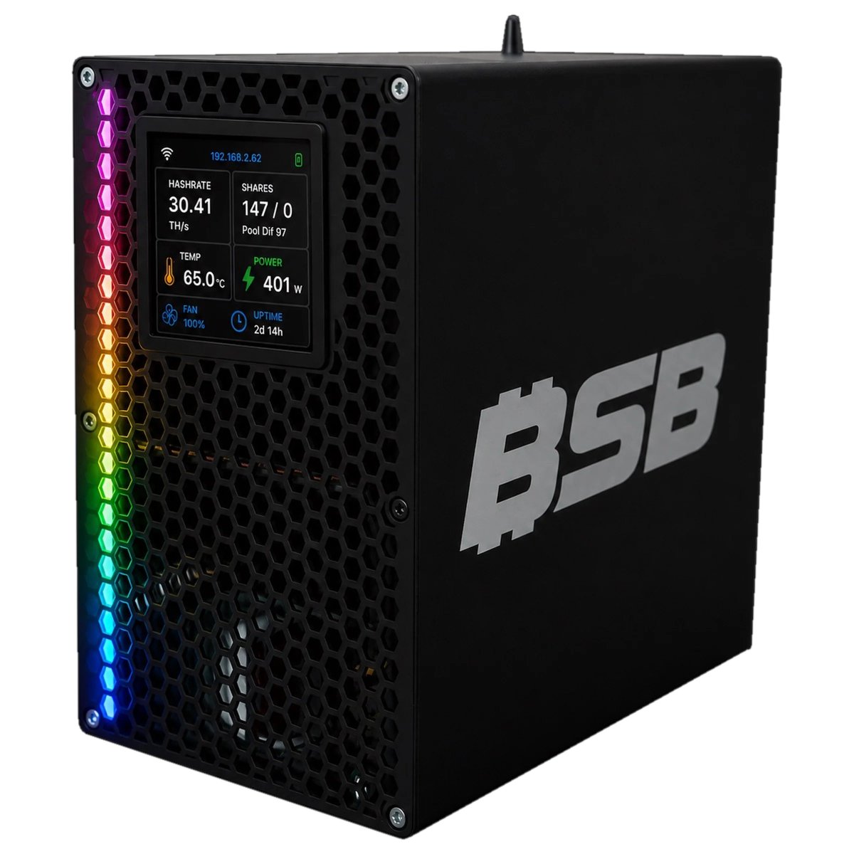 Heliumdeploy's tweet photo. BSB B30 just went live!
Only 100 available 
Powered by the new BM1373 chips, 
✅ Low power draw
✅ Reliable round-the-clock hashing
✅ Plug-and-play setup (PSU built in)
WiFi + ethernet. No fuss. Just mine.
https://t.co/GHChLeHX1c https://t.co/hPkqSZxUtY
