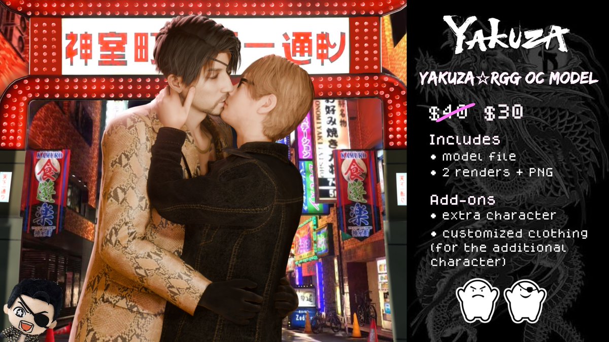 xflormoon's tweet photo. 💖🐉JULY C♡MMS OPEN DISCOUNTS🐉💖

This month my c♡mmissions will be discounted :3🐍🎨 and a new service 😋

⭐️ Info vgen https://t.co/VV9LGcBtgT

🐲 more info bellow ↓ 

#龍が如く #rgg #yakuza #majimagoro #kiryukazuma #kazumaji #blender https://t.co/ToEupB5A56